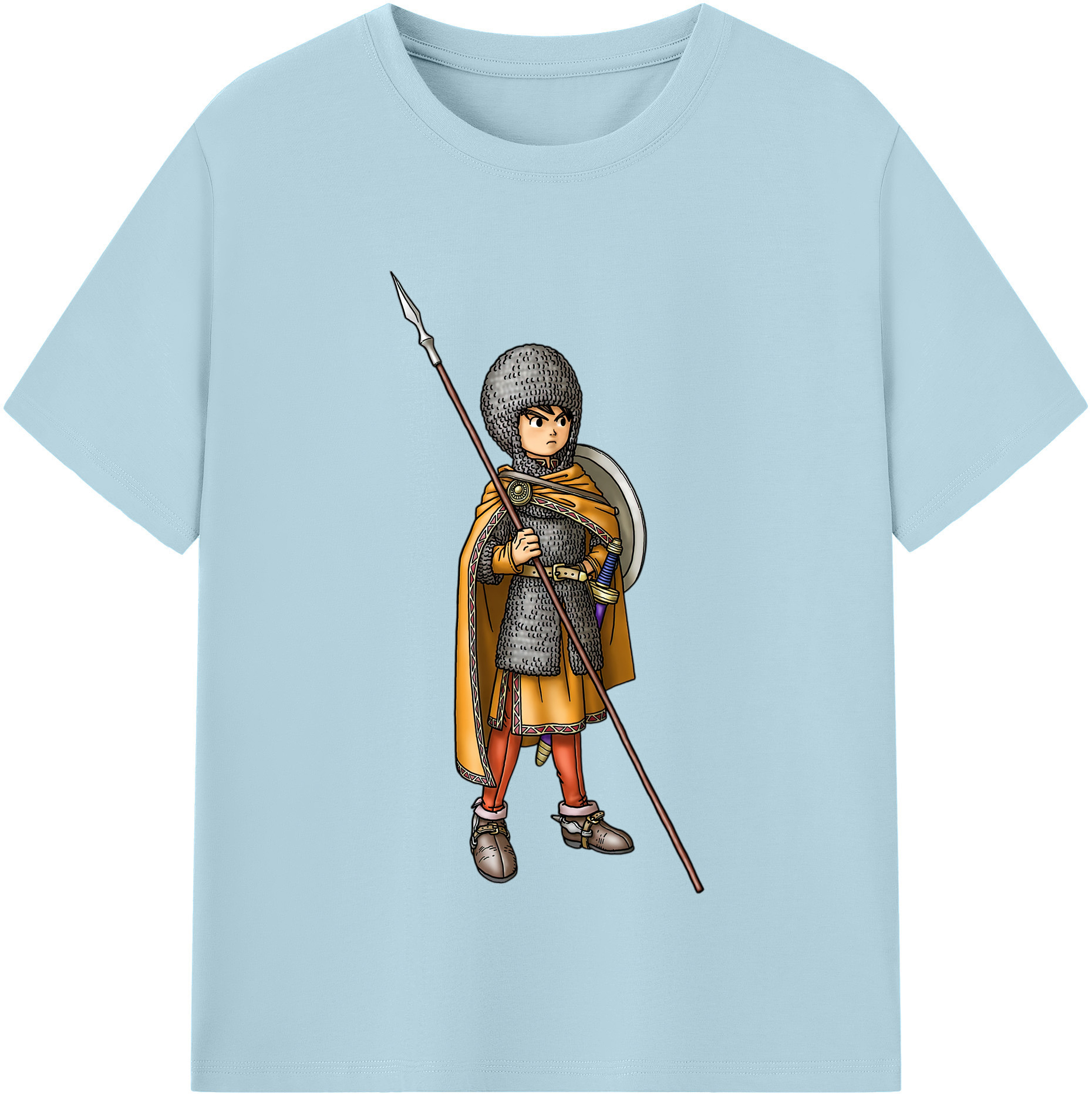 （画像用） ドラゴンクエスト Doragon Kuesuto Dragon Quest 綿100％半袖Tシャツ（フロントプリント）